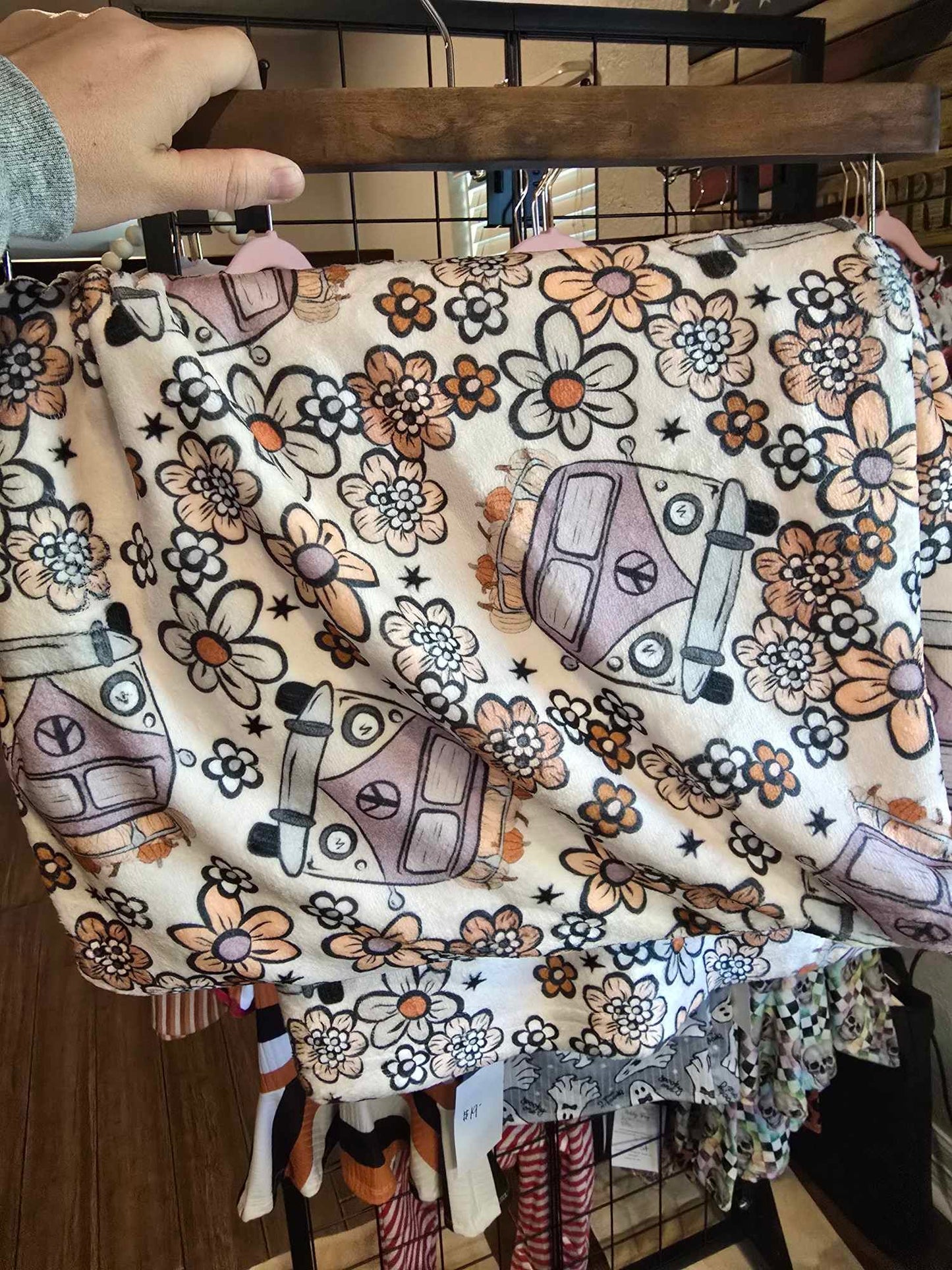 Pumpkin Van 50X60 Minky Blanket